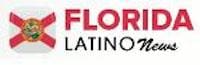 A red and black logo for florida latino.