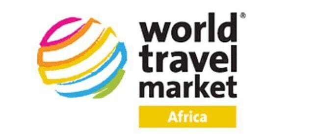 A logo for the world travel market in africa.