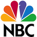 A colorful logo of the nbc television network.