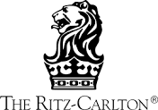 A black and white image of the ritz carlton logo.