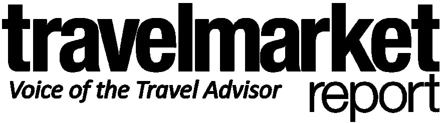 A black and white logo for travel advisor company